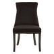 Edgbaston Black Velvet Dining Chair