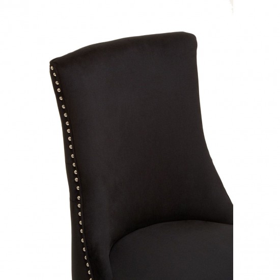 Edgbaston Black Velvet Dining Chair