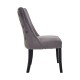 Edgbaston Grey Velvet Dining Chair