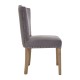 Edgbaston Washed Wood And Grey Velvet Dining Chair