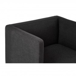 Albany Black And Chrome Cross Base Dining Chair