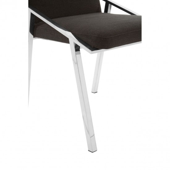 Albany Black And Chrome Dining Chair