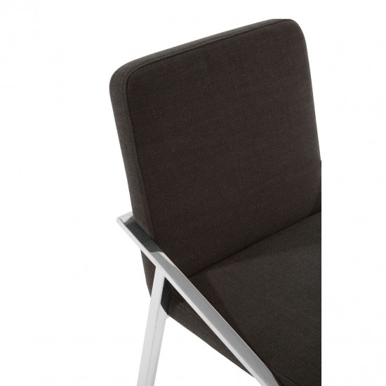 Albany Black And Chrome Dining Chair