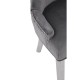 Chelsea Chrome And Grey Velvet Button Back Dining Chair 