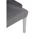 Chelsea Chrome And Grey Velvet Button Back Dining Chair 