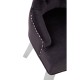 Chelsea Chrome And Black Velvet Button Back Dining Chair 