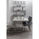 Chelsea Chrome And Grey Button Back Dining Chair 