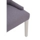 Chelsea Chrome And Grey Button Back Dining Chair 