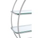 Lexington Sliver Finish Shelf Unit