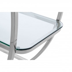 Lexington Sliver Finish Shelf Unit