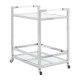 Lexington 2 Tier Polished Silver Finish Drinks Trolley