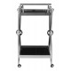 Gatsby 2 Tier Silver / Cross Design Drinks Trolley