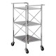 Ascot Chrome And Black Glass Drinks Trolley