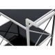 Ascot Chrome And Black Glass Drinks Trolley