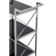 Ascot Chrome And Black Glass Drinks Trolley
