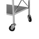 Ascot Chrome And Black Glass Drinks Trolley