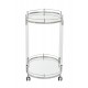 Adams Mirror Drinks Trolley With Chrome Finish 