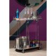 Adams Mirror Drinks Trolley With Chrome Finish 