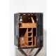 Soho Cow Hide Cross Base Drinks Cabinet