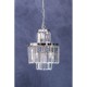 Lexington Six Bulb Silver Finish And Crystal Chandelier Pendant