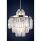 Lexington Eleven Bulb Silver Finish And Crystal Chandelier Pendant