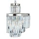 Lexington Eleven Bulb Silver Finish And Crystal Chandelier Pendant