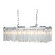 Lexington Eight Bulb Silver Finish And Crystal Chandelier