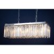 Lexington Eight Bulb Silver Finish And Crystal Chandelier