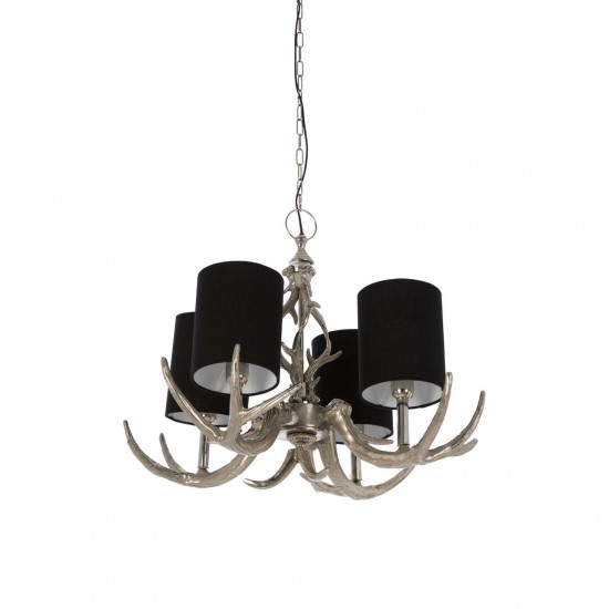 Stag Four Light Chandelier 