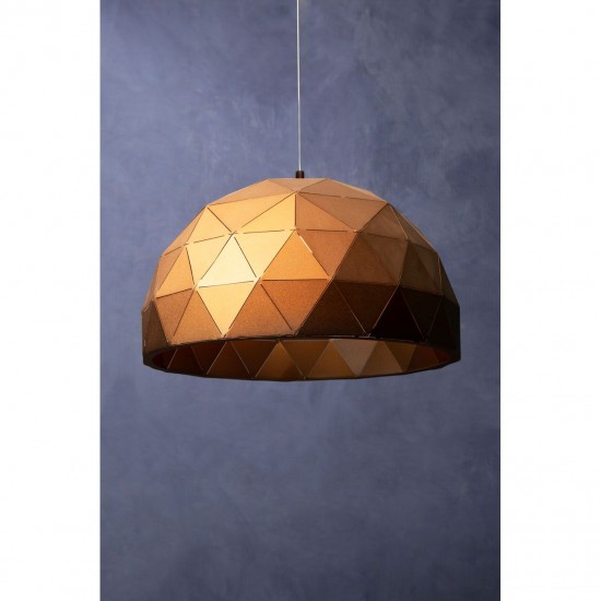 Malbec Small Copper Coloured Pendant Ceiling Light 