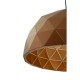 Malbec Small Copper Coloured Pendant Ceiling Light 
