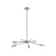 Abrita Frosted Glass and Silver Finish Ceiling Lamp