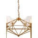 Abrita 8 Bulb Gold Finish Geo Pendant Lamp