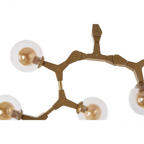 Abrita Gold Finish 12 Bulb Pendant Lamp