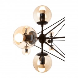 Abrita 21 Bulb Matte Black Pendant Ceiling Lamp