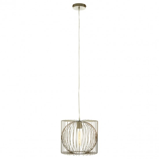 Augustus Contemporary Silver Finish Ceiling Lamp