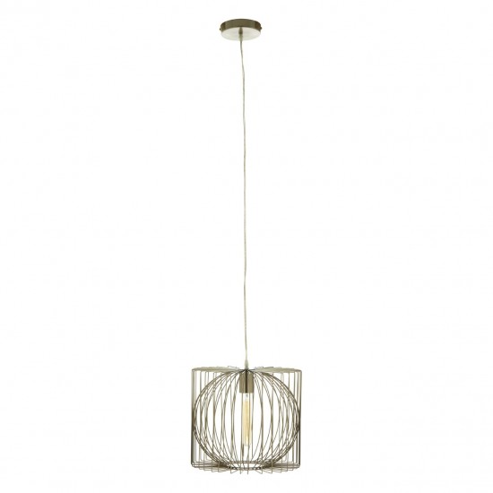 Augustus Contemporary Silver Finish Ceiling Lamp