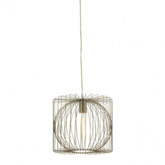 Augustus Contemporary Silver Finish Ceiling Lamp