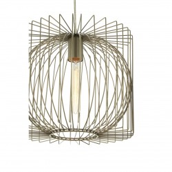 Augustus Contemporary Silver Finish Ceiling Lamp