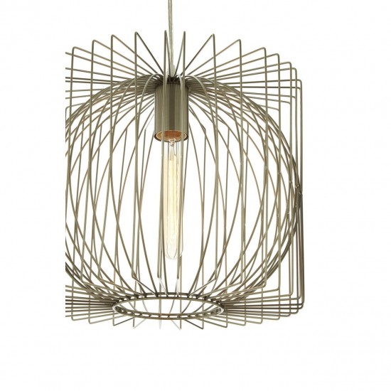 Augustus Contemporary Silver Finish Ceiling Lamp