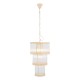 Sutton Gold And Glass Three Tier Slim Chandelier 