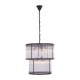 Sutton Black And Glass Two Tier Chandelier 