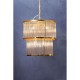 Sutton Black And Glass Two Tier Chandelier 