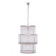 Sutton Nickel And Glass Three Tier Chandelier 