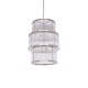 Sutton Nickel And Glass Three Tier Chandelier 