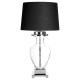 Crichton Glass and Chrome Table Lamp