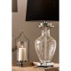 Crichton Glass and Chrome Table Lamp