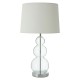 Orb Glass and Chrome Finish Table Lamp