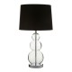 Orb Glass and Chrome Finish Table Lamp