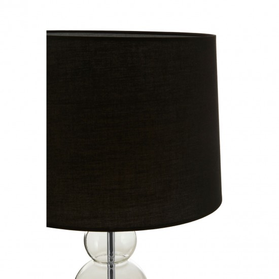 Orb Glass and Chrome Finish Table Lamp
